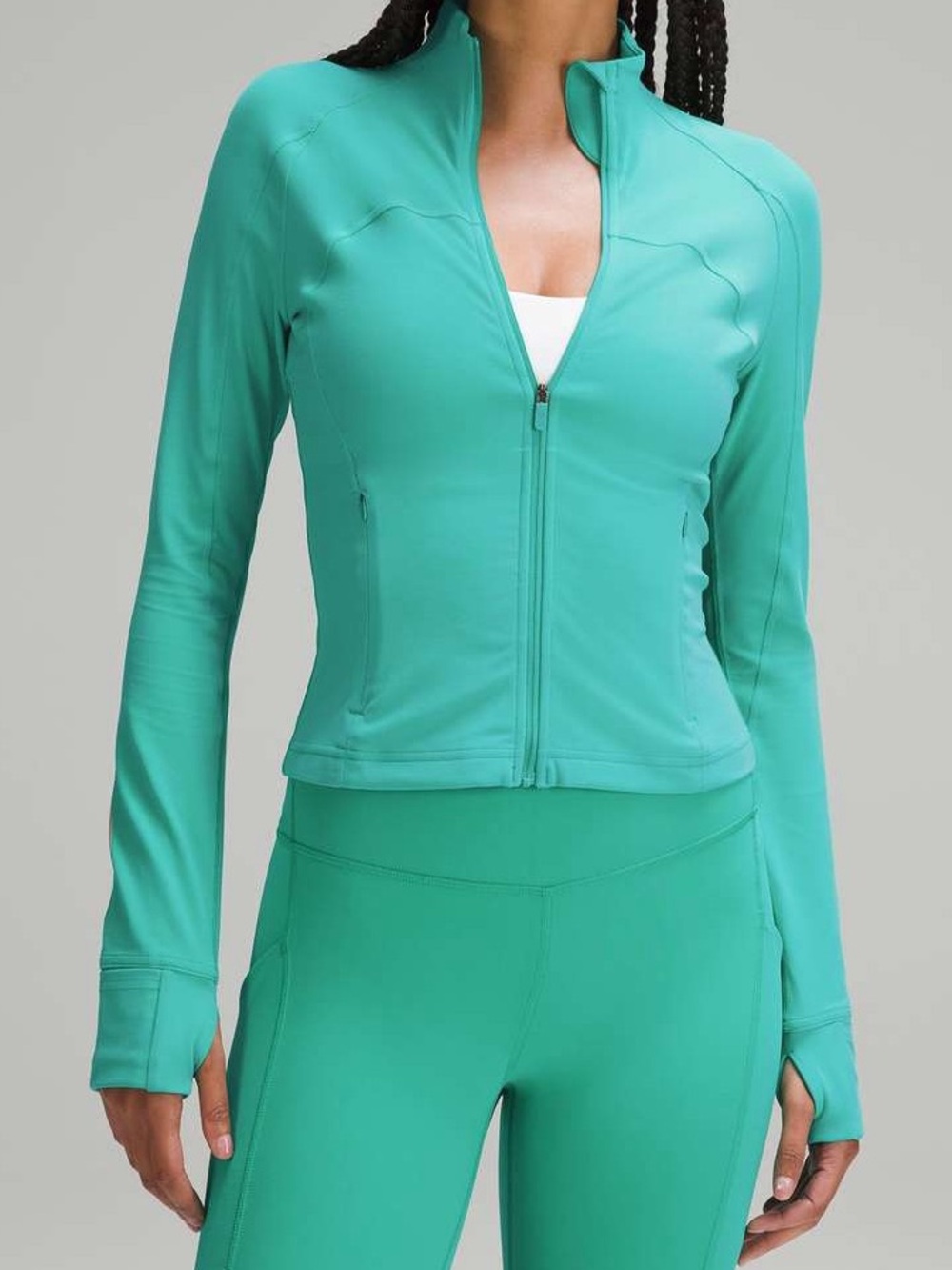 Kelly green sold out color Lululemon Cropped Define Jacket *Nulu